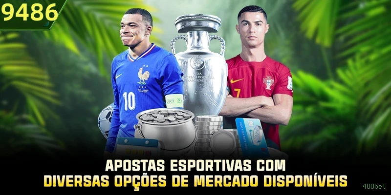 Imagem promocional das apostas esportivas da 488bet